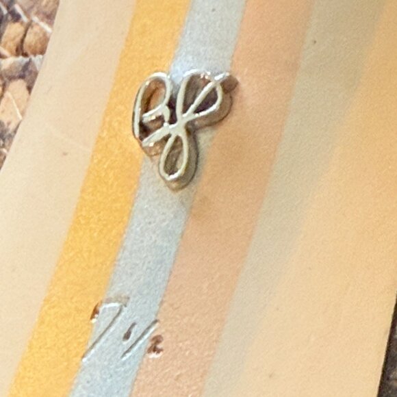 SAM EDELMAN Womans Brown Snakeskin Hazel Stiletto Slip on Leather Pumps 7.5 - Picture 12 of 16